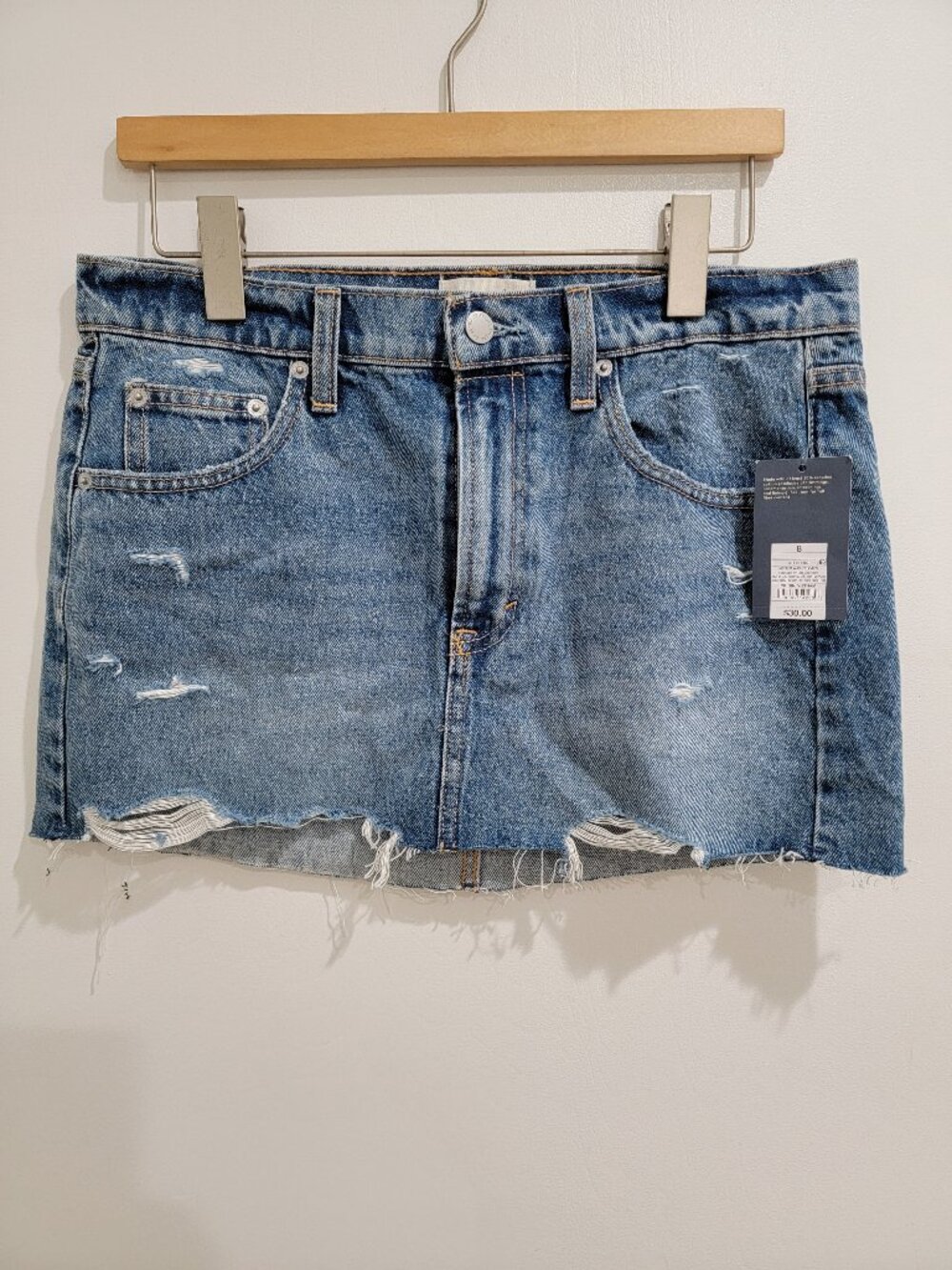 Women's Mid-Rise Micro Mini Jean Skirt - Universal Thread™ Vintage Mediumv